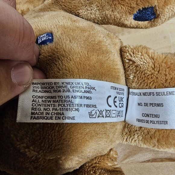 12" Care Bears Grumpy Bear Dog Puppy Hoodie Stuffed Animal Plush‎ Toy Blue Cloud - Picture 10 of 11